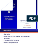 Clearing and Settlement - Tarmiden Sitorus Presentation