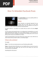 How To Schedule Your Facebook Posts