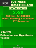 Business Mathematics and Statistics