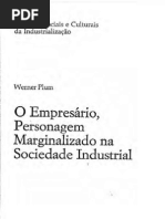O Empresário, Personagem Marginalizado na Sociedade Industrial
