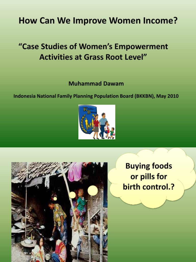 Women Empowerment Case Studies in Indonesia | PDF | Family Planning ...
