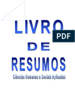 Livro Resumos - CIÊNCIAS Humanas e Sociais -  2012