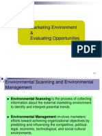 Marketing Environment & Evaluating Opportunities