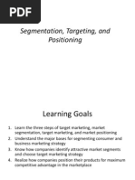 Chapter 7 Segmentation, Targeting, and Positioning