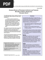 Download Evidence Review of Programs for Infants and Toddlers With Developmental Disabilities Preliminary Report by Washington State Institute for Public Policy SN11202504 doc pdf