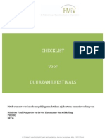 Checklist FMiV Duurzame Festival