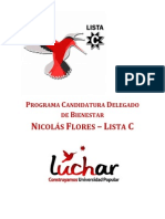 Programa de Bienestar - Nicolás Flores
