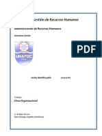 Clima Organizacional y Objetivos de La Empresa