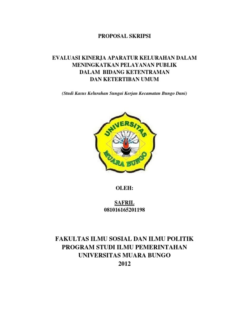 41++ Kumpulan  Contoh Jurnal Skripsi Ilmu Pemerintahan Yang baik dan Benar