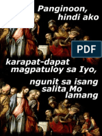 Panginoon Hindi Ako Karapat-Dapat