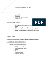 Storage Tank Calculation