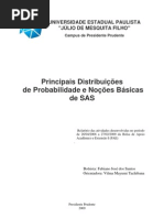 Principais Distribuições de Probabilidade e Noções Básicas de SAS