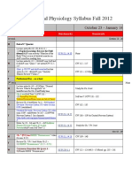 Anatomy and Physiology 2nd QTR Fall 2012