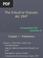 1 The Industrial Disputes Act 1947