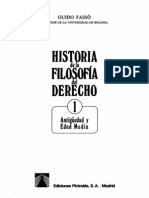 Historia de La Filosofia Del Derecho 1 - Antiguedad y Edad Media - Guido Fasso