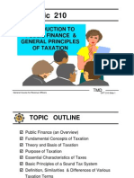 Intro To Public Finance and General Principle of Taxation