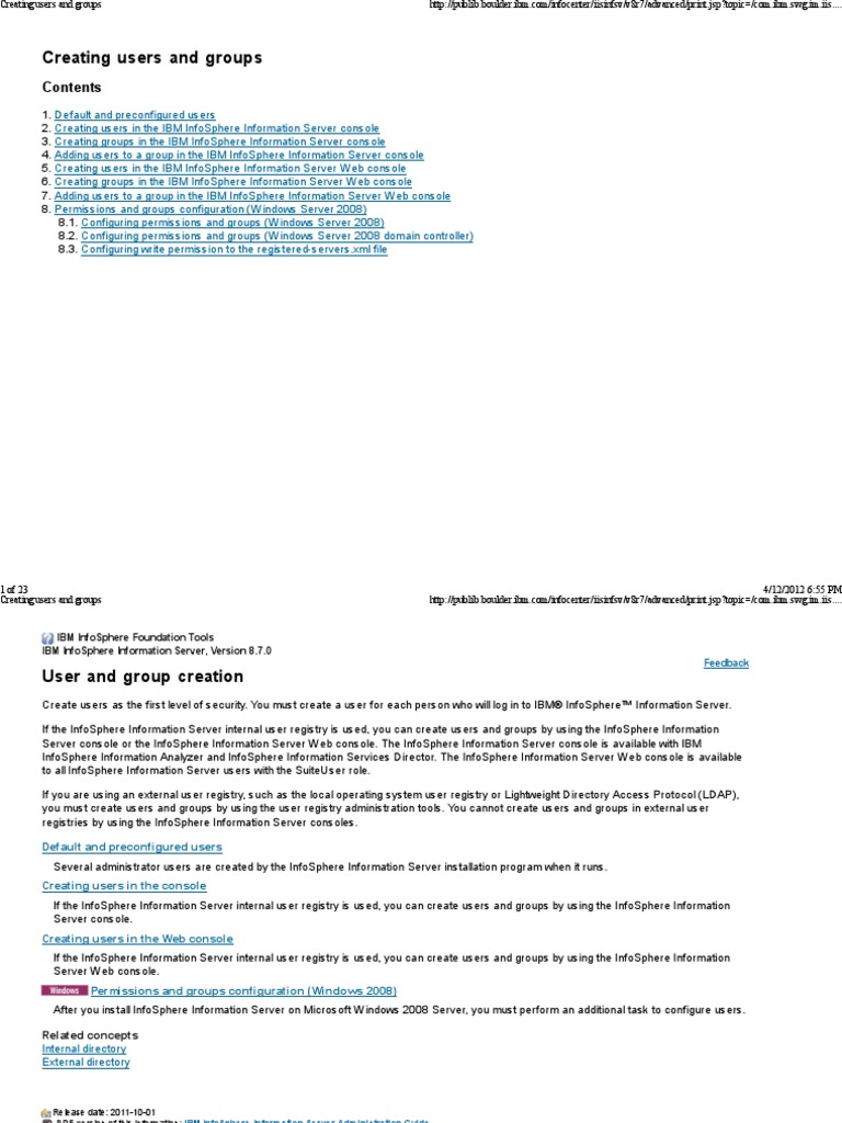 Creating Users and Groups | PDF | Windows Registry | Operating System