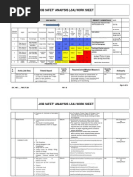 JSA For Disconnect and Removal of Existing Chemical Injection Tank.