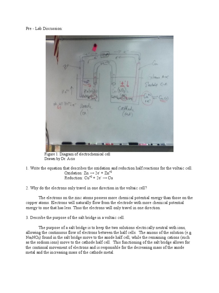 Electrochemistry Lab Report PDF Electrochemistry Redox