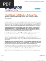 Half Marathon Training