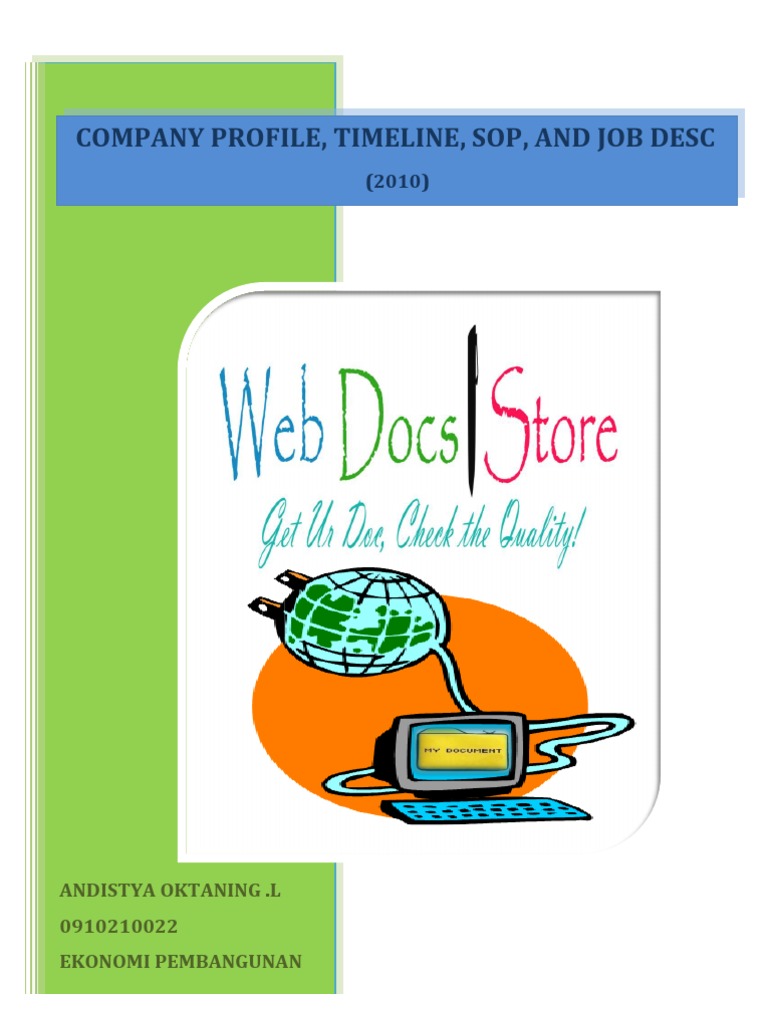 Tugas Profile, Timeline, Sop, Dan Job Desc