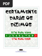 Valdunier Pereira Junior-Certamente Daras Os Dizimos