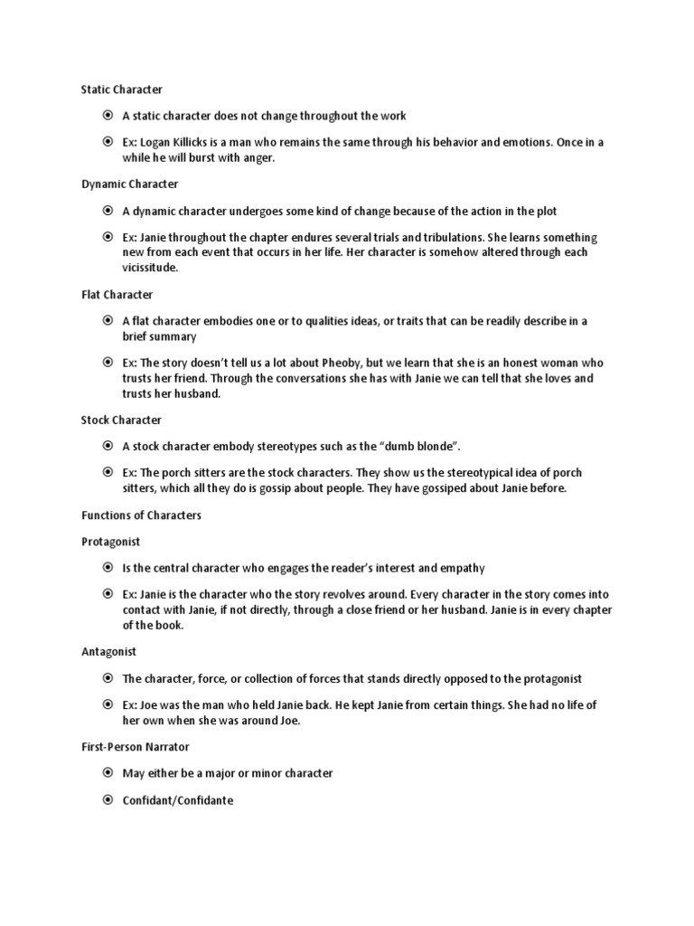 Static Character | PDF
