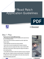 BRP Road Patch Application Procedure & Equipment