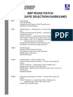 Downer - BRP Road Patch Aggregate Selection Guideline
