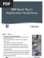 BRP Road Patch Application Procedure & Equipment