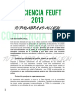 Conciencia UFT - Eje de Acción Local - FEUFT 2013