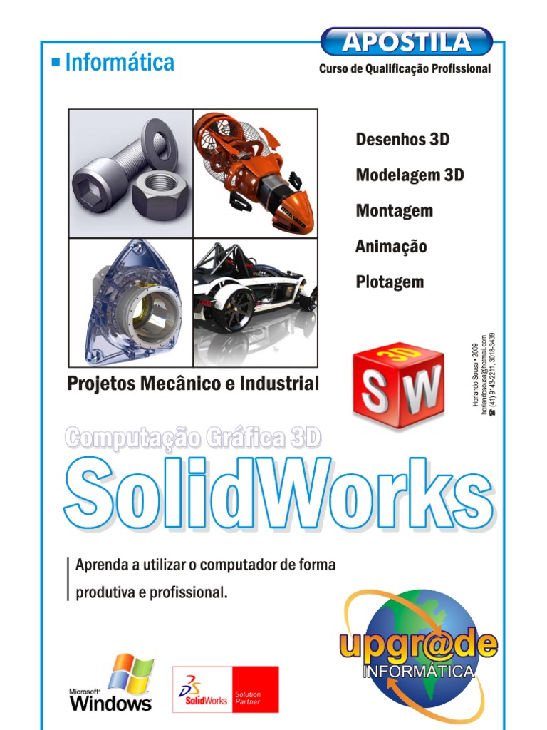 Apostila - Solidworks 2009 | PDF | Auto Cad | Desenho
