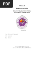 Makalah Peranan Bahasa Indonesia Dalam Era Globalisasi