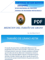 Medicion Del Tamaño de Grano