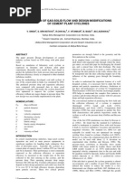 Simulation of Gas-Solid Flow & Design Modifications of Cement Plant Cyclones
