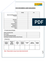 Building Pre-Energy Audit Study Input