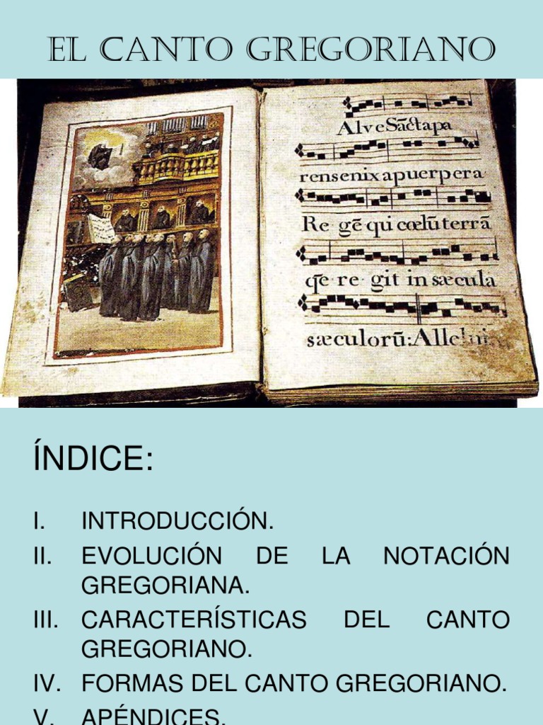 El Canto Gregoriano PDF | PDF | Canto gregoriano | Notación musical