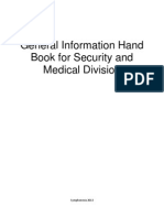 General Information Hand Book For Security & Medical Division