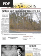 Hurricane Sandy Leaves Downed Trees, Power Lines: Mayor: Life Back To Normal by Mid-Week