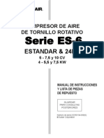 Compresor de Aire de Tornillo Rotativo Serie Es-6