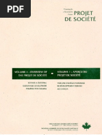 Planning for a sustainable future-Projet de société- volume 1