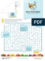 Hand Washing Maze Spanish