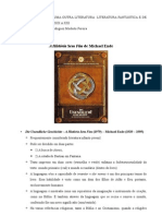 Curso de Difusão Do Conhecimento: "Uma Outra Literatura: Literatura Fantástica e de Fantasia Dos Séculos XIX e XXI" - Aula 14