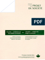 Planning for a sustainable future-Projet de société- volume 1