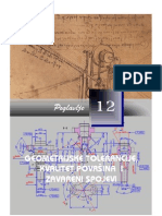 12 (Geometrijske Tolerancije, Kvalitet Povrsina I Zavareni Spojevi)