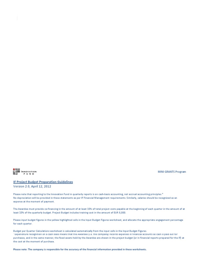 Budget Preparation Guidelines