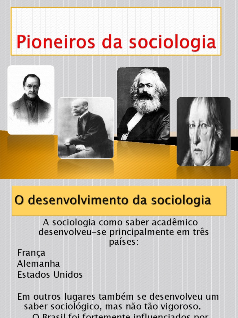 Desenvolvimento da Sociologia na França | PDF | Sociologia | Émile Durkheim