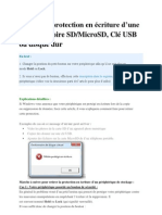 Retirer La Protection en Écriture D