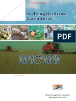 Plan Agrario 2012 2013 - Ministerio de Agricultura y Ganadería - Paraguay - Portalguarani