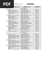 Cronograma Exámenes Finales 2012-II | Turismo y Hotelería | USMP 